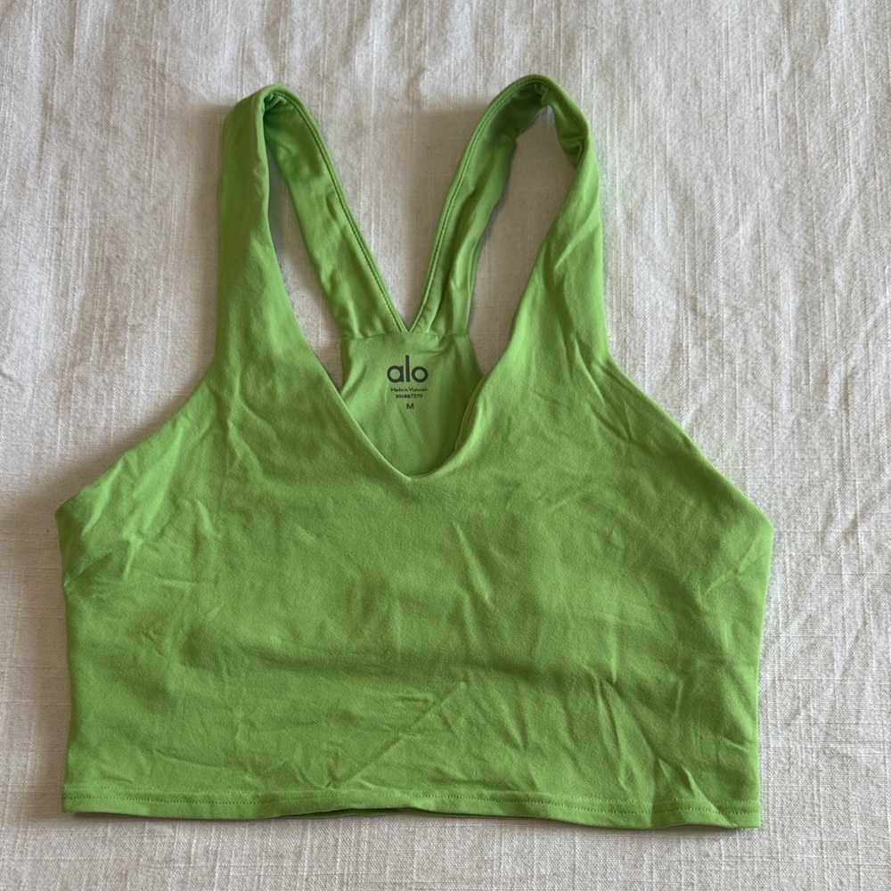 ALO Yoga Green Crop Top